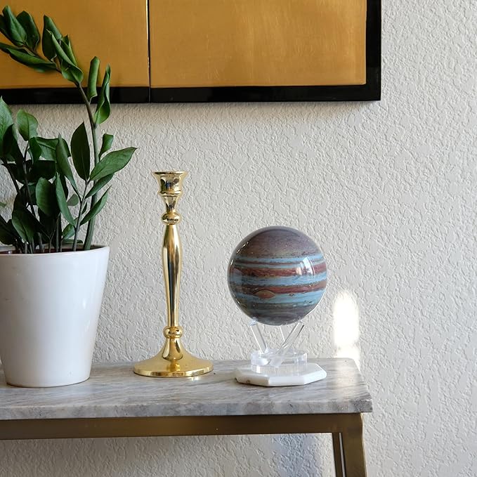 MOVA Jupiter Globe 4.5” – Solar-Powered Rotating Planet Display for Desk or Shelf